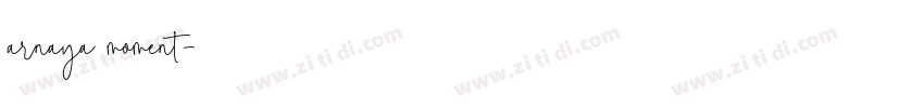 arnaya moment字体转换